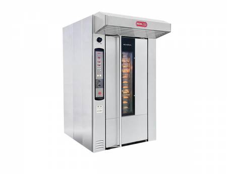 Forno a carrello rotativo con scambiatore posteriore

