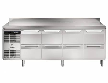 Acquista il tavolo refrigerato Electrolux Professional ecostore HP Premium (710087). 590 litri, 8 cassetti, classe Climatica 5 e gas R290. Vendita, installazione e assistenza specializzata.